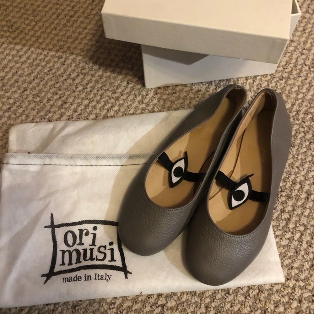 Leather Ori Musi Eye shoes leather Sz 34